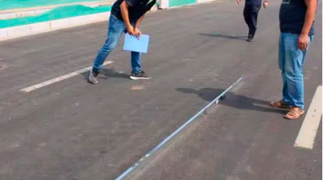 Measure the Marking Area On Site