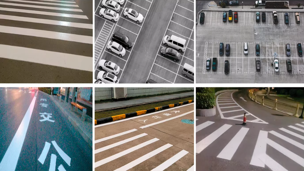 Applicable to zebra crossings, parking lots, and urban road markings