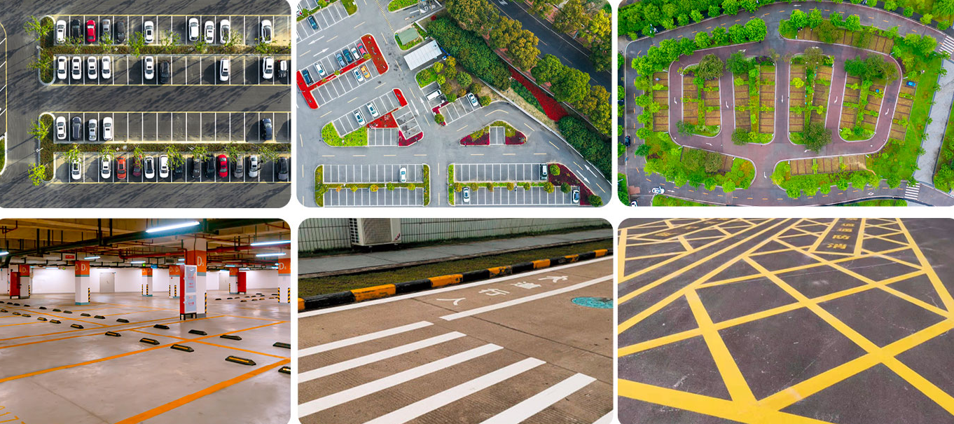 Suitable for underground parking lots, zebra crossings, residential areas, and urban road marking